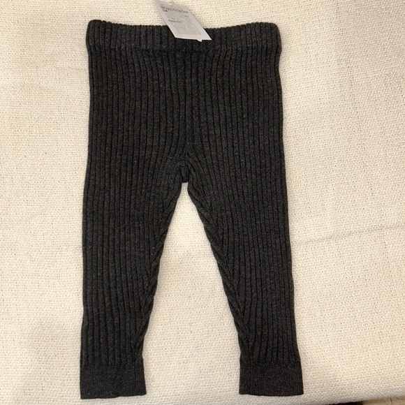 Nordstrom Rib Cotton Sweater & Leggings Set dark grey size 12 months NWT - Picture 5 of 5